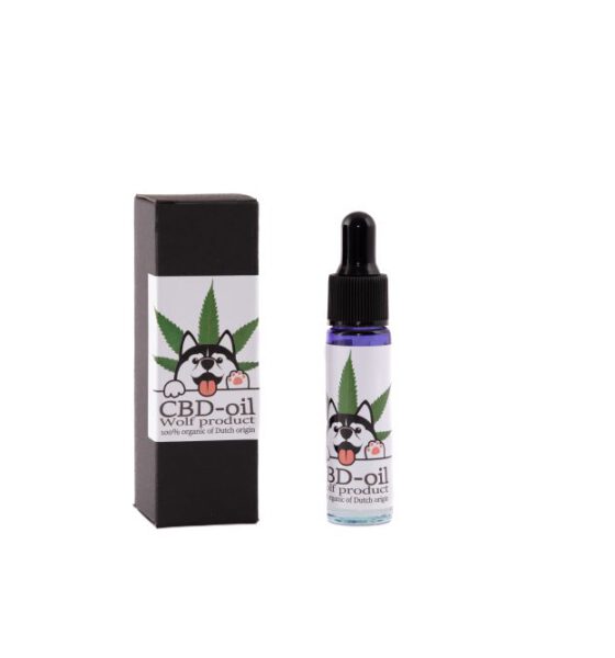 CBD olie Wolf Product met verpakking